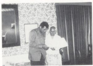 Mohamed Ali et Sri Chinmoy